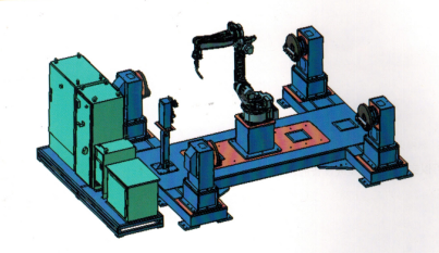 定西H型变位机可扩展型机器人工作站